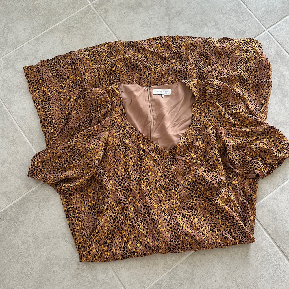 WAYF MIDI Print Dress Size L